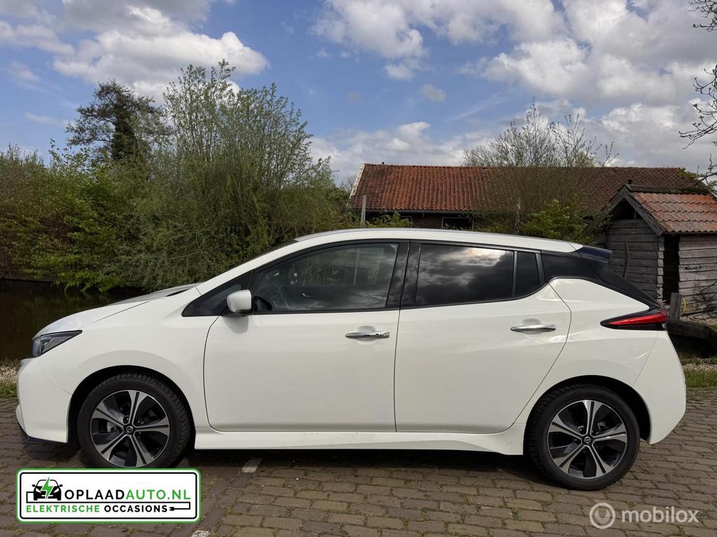 Nissan LEAF e+ N-Connecta 62 kWh | Eerste eigenaar | Dealer, Verwarming stoelen achter, Gebruikt, Met garantie (alle), Wit