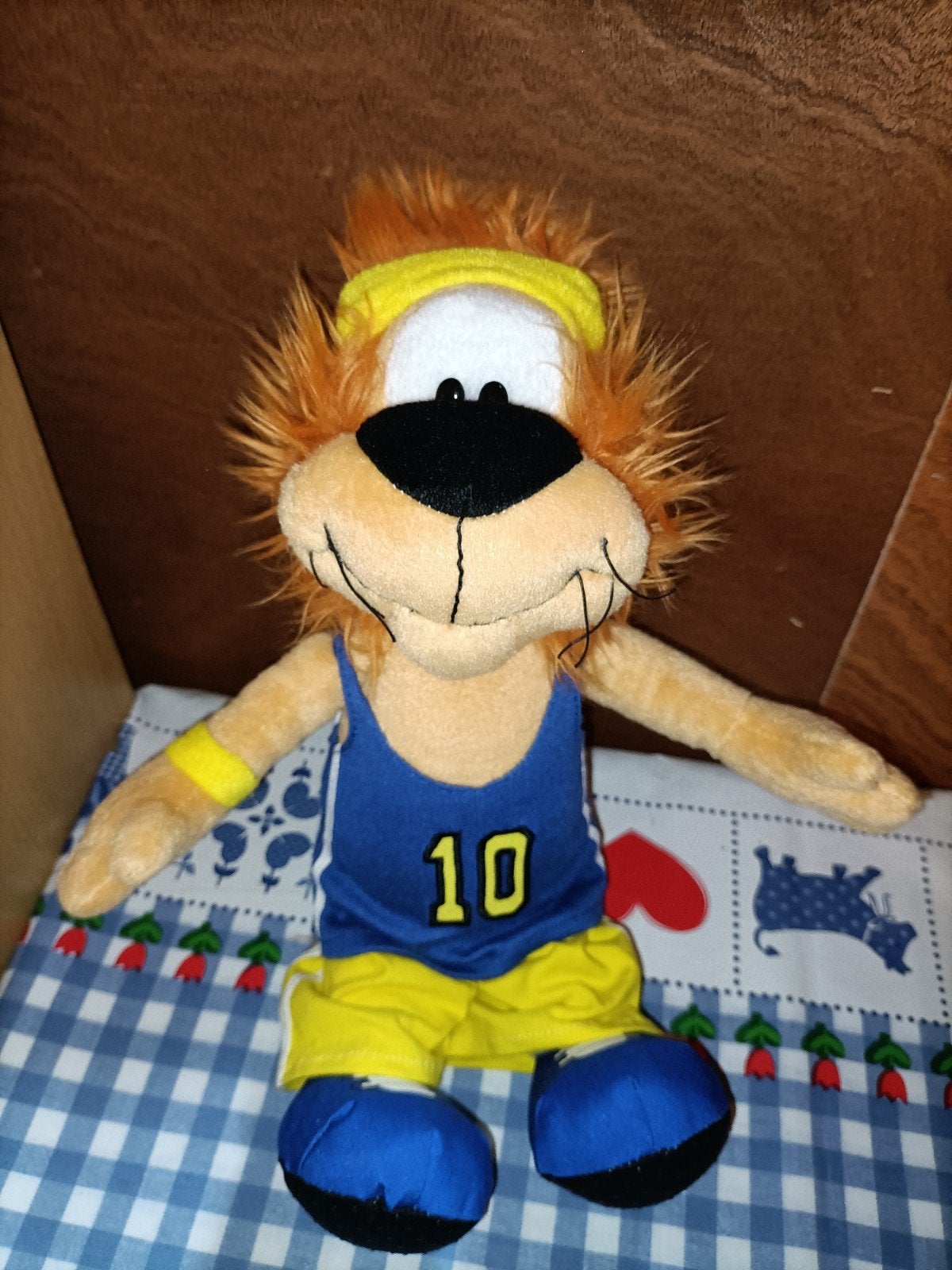 Loekie de Leeuw knuffel sporter fitness hardloper 37 cm, Ophalen of Verzenden, Zo goed als nieuw, Overige typen