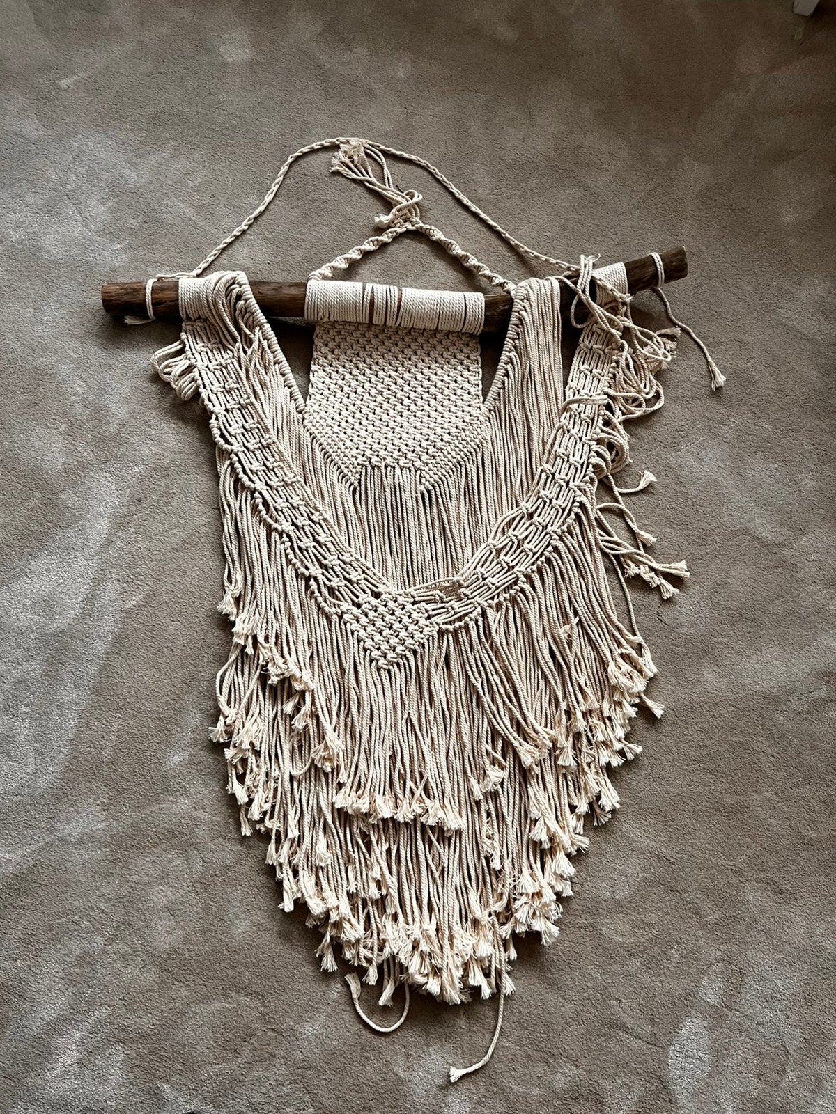 Macramé wandkleed, Ophalen, Zo goed als nieuw