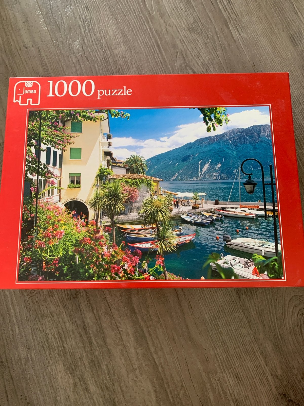 Jumbo Legpuzzel 1000 stukjes - Italiaans meerzicht, Ophalen of Verzenden, 500 t/m 1500 stukjes, Zo goed als nieuw, Legpuzzel