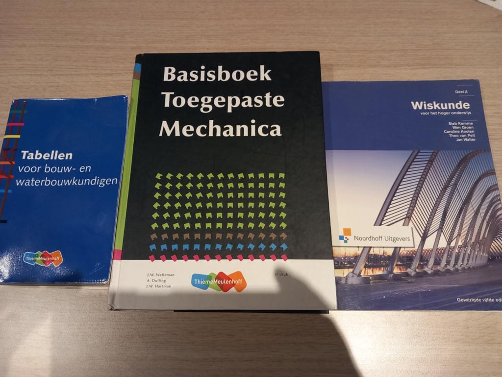 Studieboeken: Toegepaste Mechanica, Wiskunde, Tabellen, Gelezen, Diverse auteurs, Beta, HBO