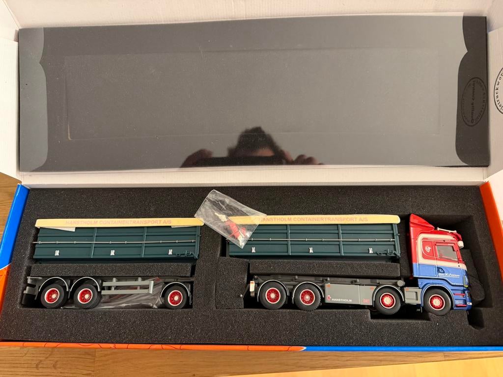 Tekno scania petersen nieuw 1:50, Ophalen of Verzenden, Nieuw, Bus of Vrachtwagen, Tekno