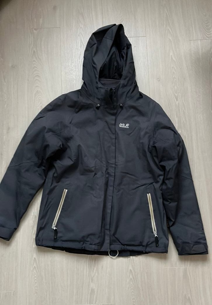 Jack Wolfskin winterjas-L, Ophalen of Verzenden, Gedragen, Maat 42/44 (L), Grijs