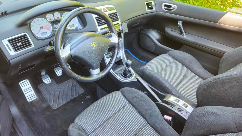 Peugeot 307 2.0 16V CC 2005 Grijs, Voorwielaandrijving, Electronic Stability Program (ESP), 4 cilinders, Cabriolet