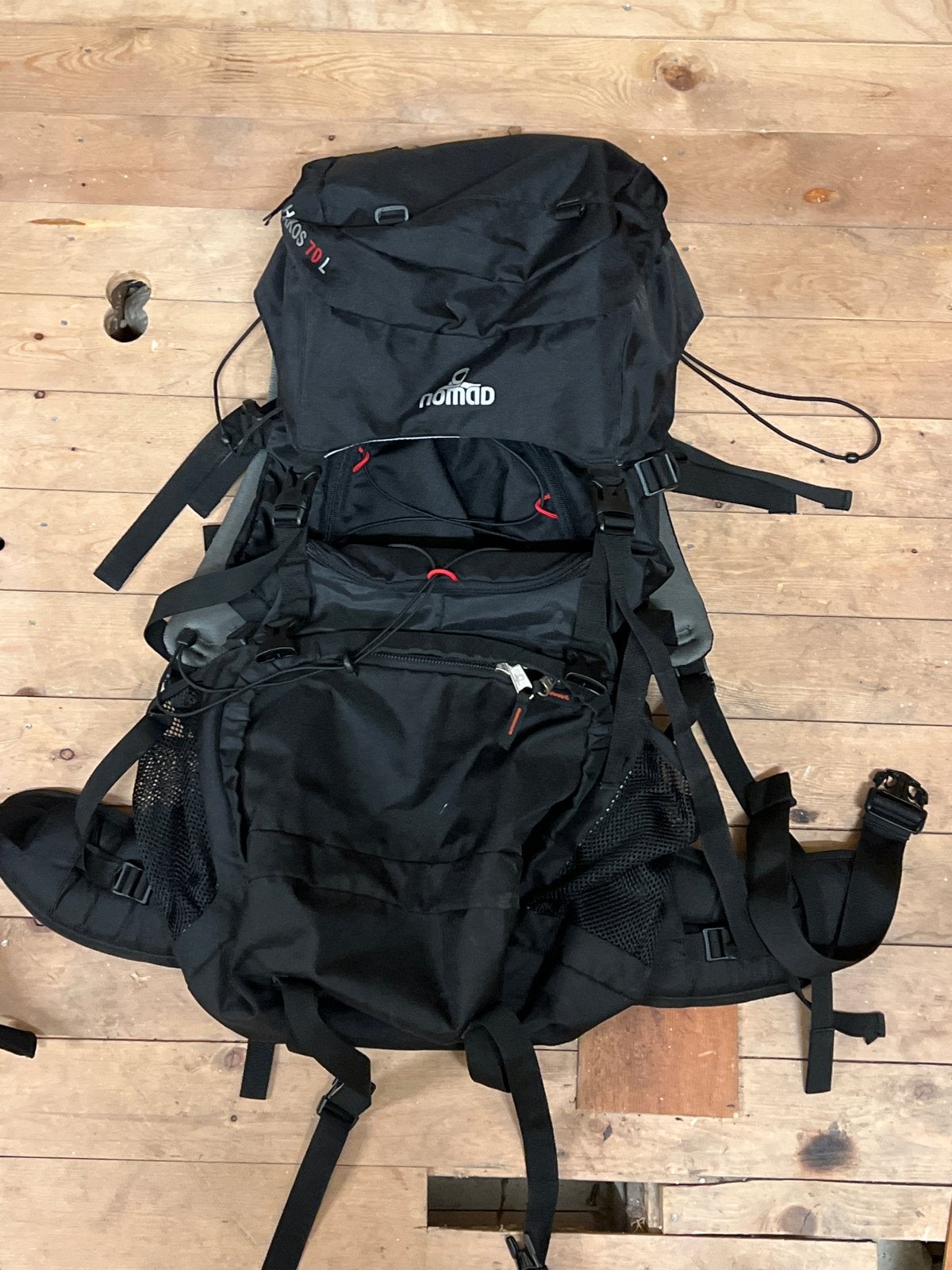 Nomad Hakos 70L Trekkingrugzak - Zwart, Ophalen of Verzenden, Gebruikt