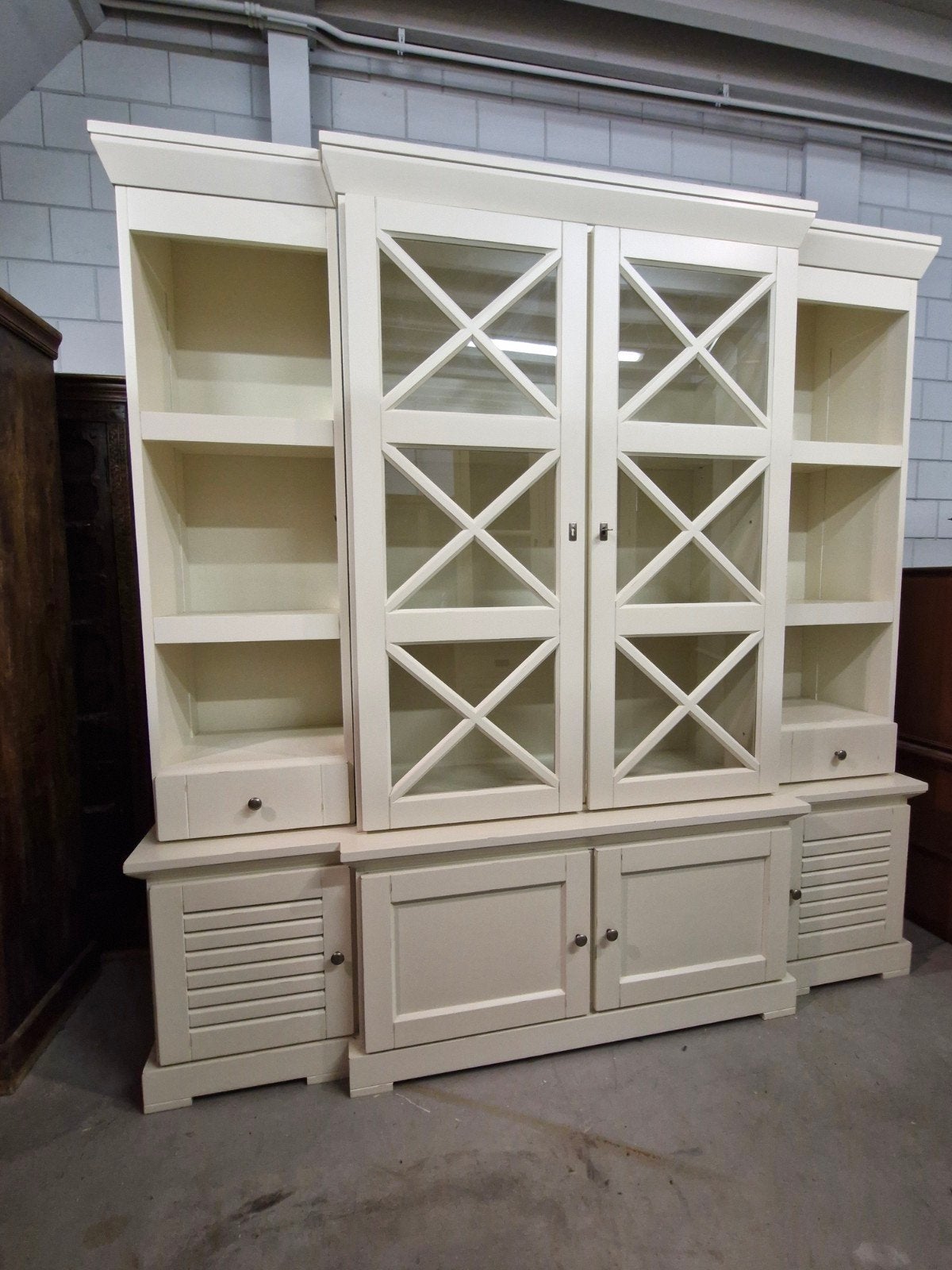 Mooie buffetkast 4-delig, Huis en Inrichting, Kasten | Buffetkasten, Ophalen, 25 tot 50 cm, 200 cm of meer