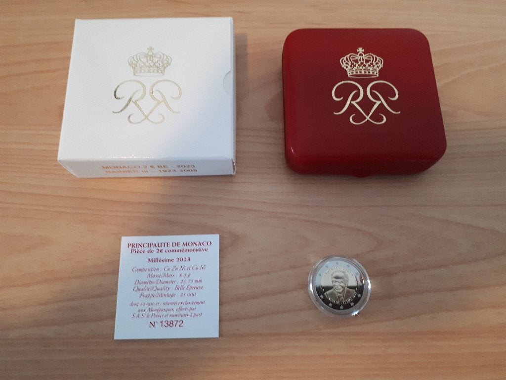 2 Euro Monaco 2023 - Proof, Postzegels en Munten, Ophalen of Verzenden, Monaco, 2 euro, Losse munt