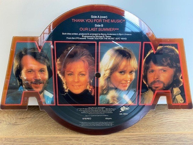 Abba - thank you for the music picture disc, Pop, Beschermende buitenhoes, 7 inch, Ophalen of Verzenden