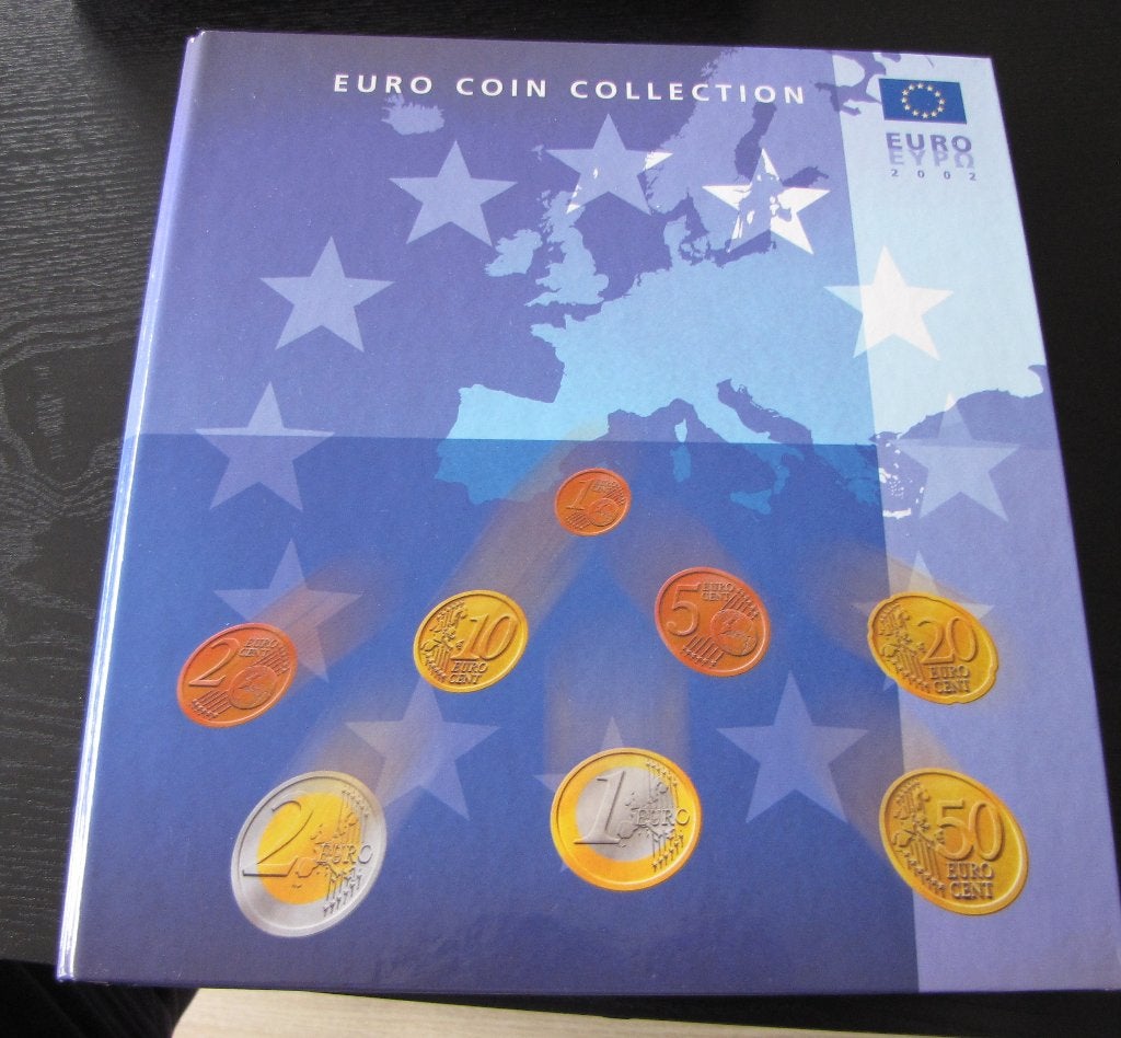 Euromunten verzamelmap met 12 landensets euromunten COMPLEET, Ophalen, Overige landen, Overige waardes, Setje