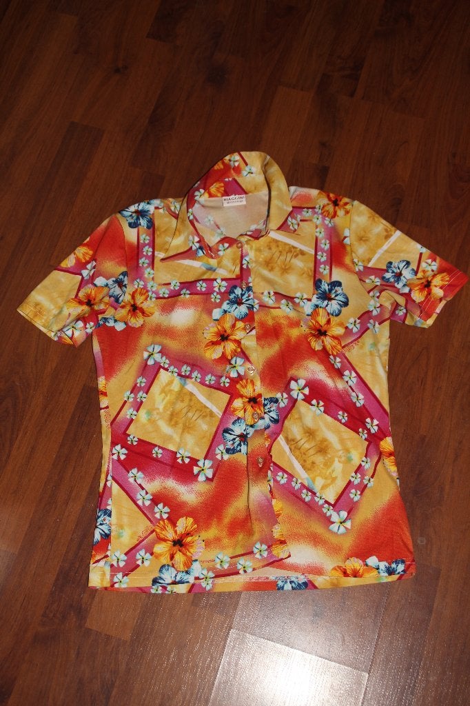 blouse gekleurd biaggini, Ophalen of Verzenden, Gedragen, Maat 42/44 (L), Overige kleuren