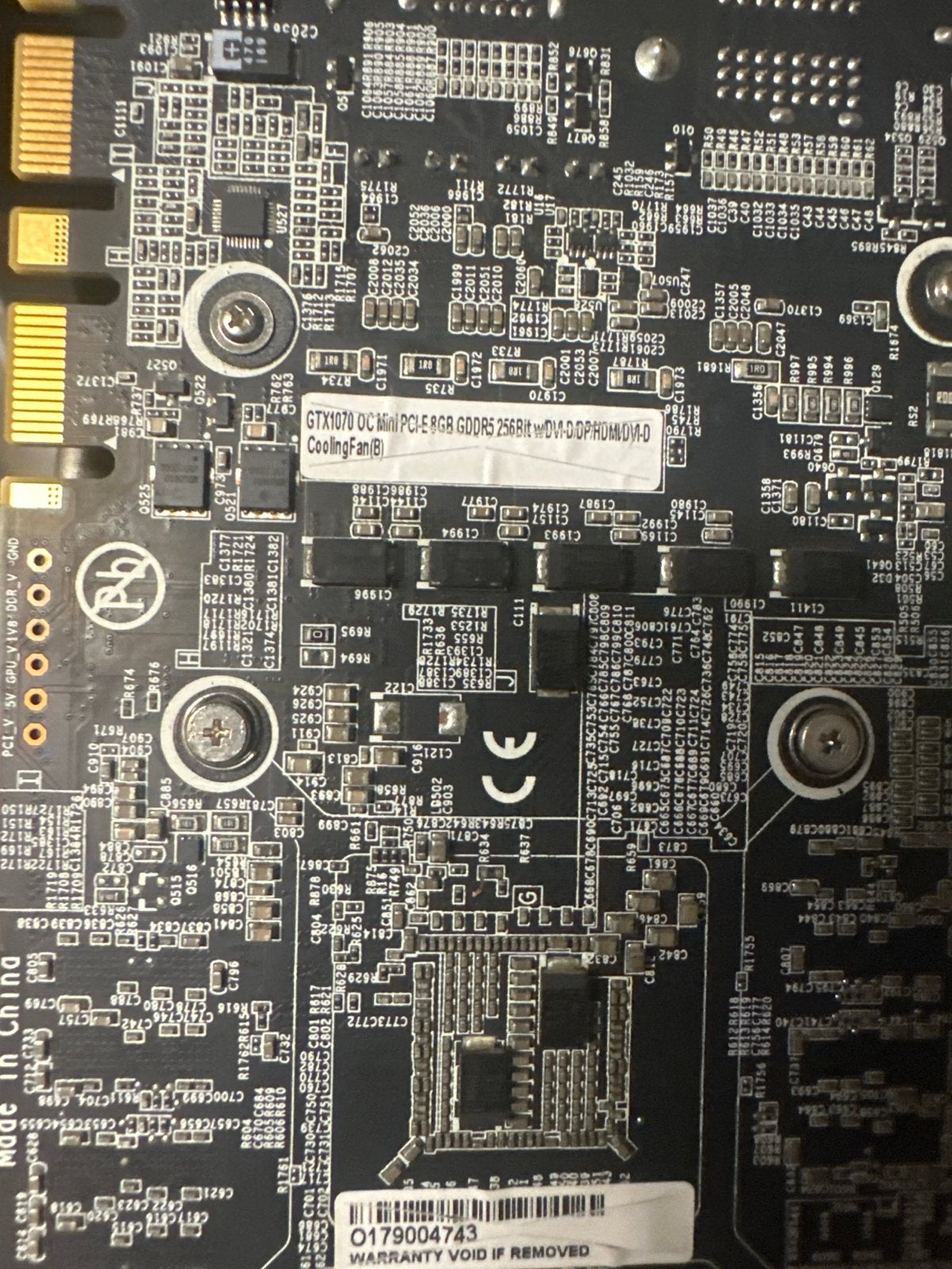 Gigabyte GeForce GTX 1070 Mini ITX OC 8GB, PCI-Express 3, Gebruikt, HDMI, Ophalen of Verzenden