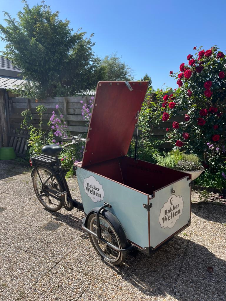 Elecktrische baboe bakfiets, Ophalen, Gebruikt, Goederen, Overige merken