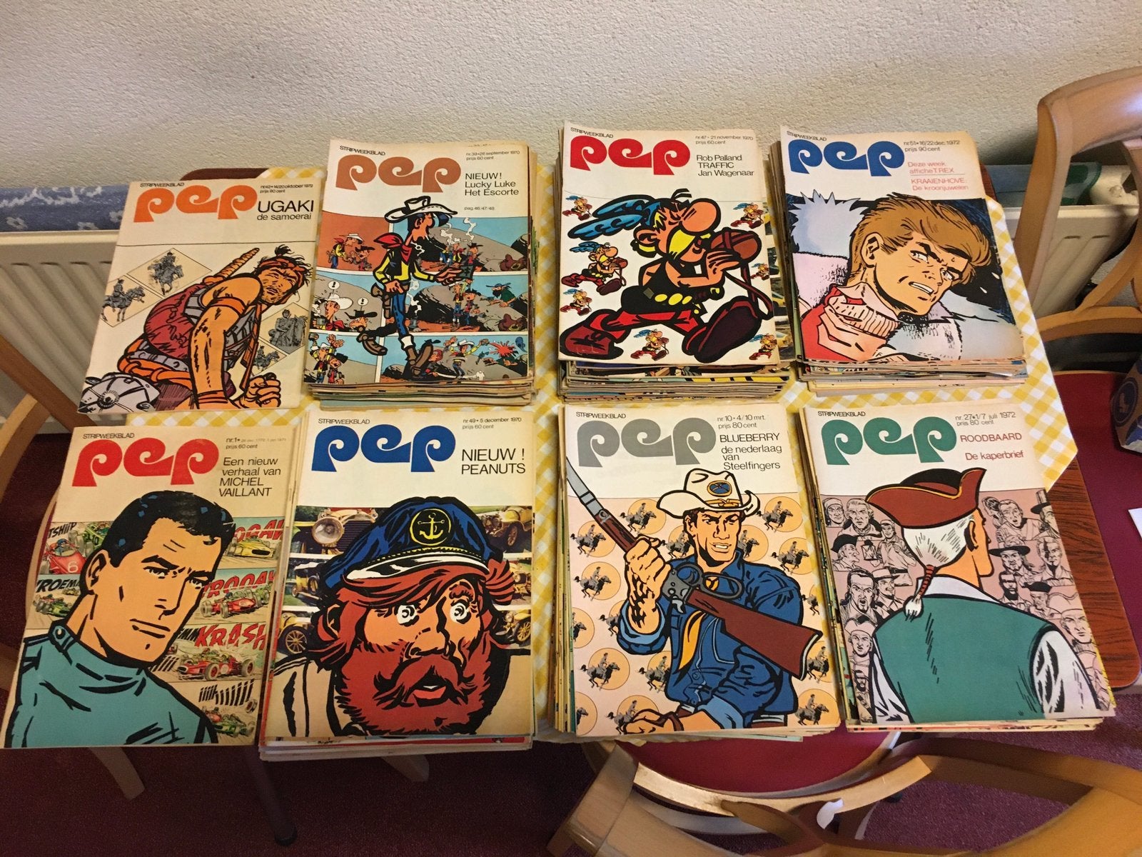 Mooie  partij strips pep sjors donald duck vaste pr ophalen, Meerdere stripboeken, Ophalen, Zo goed als nieuw