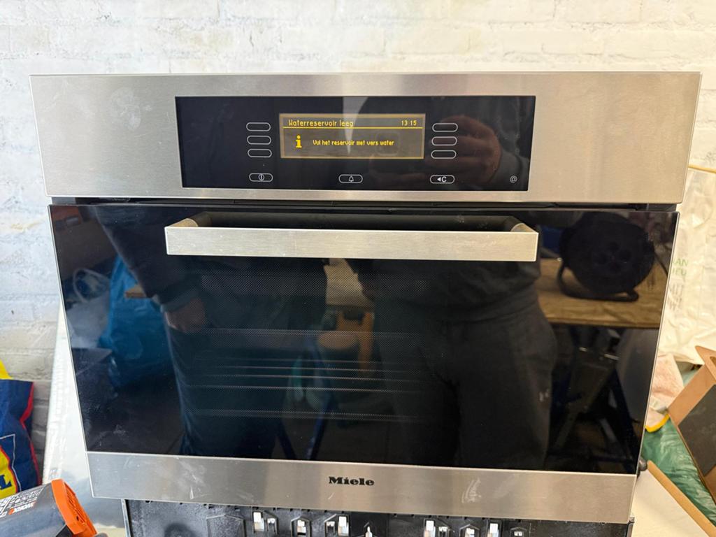 Miele Stoomoven - Zo goed als nieuw, Ophalen, 45 tot 50 cm, Inbouw, Miele