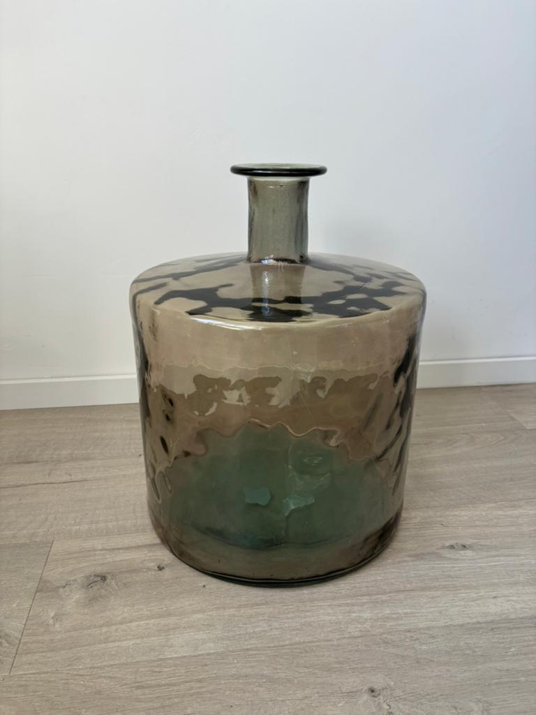 Grote glazen vaas pot 40 cm, Huis en Inrichting, Woonaccessoires | Stolpen, Ophalen, Zo goed als nieuw