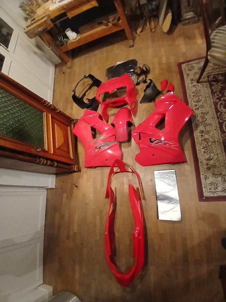 Honda VFR800fi volledige set fairings BESCHADIGD, Ophalen, Gebruikt