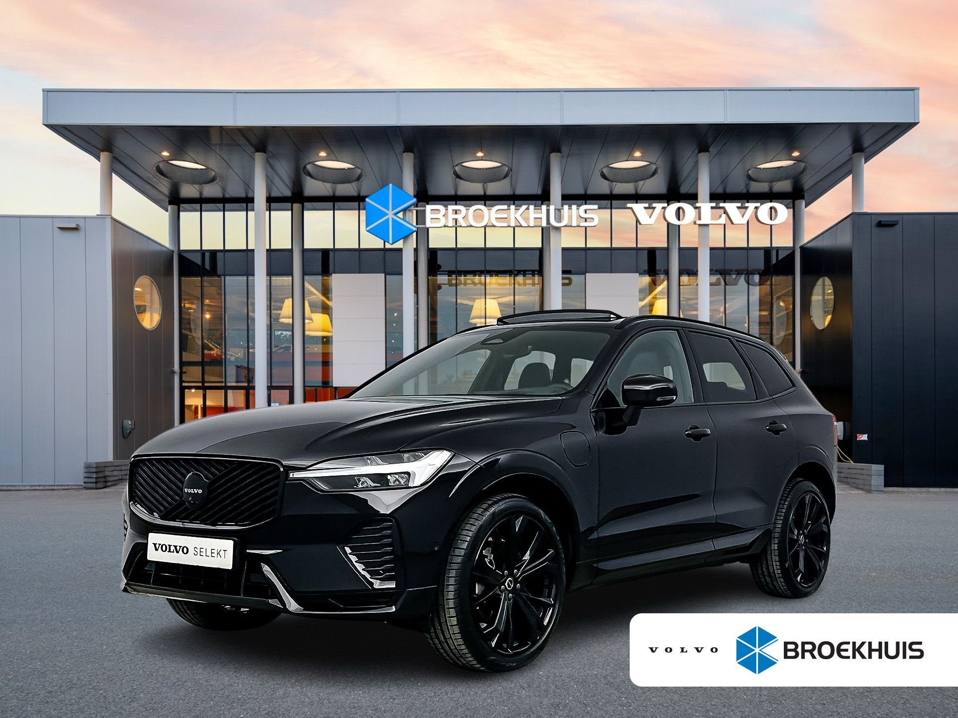 Volvo XC60 T6 Recharge Plus Black Edition, Gebruikt, 150 min, 24 maanden, Zwart