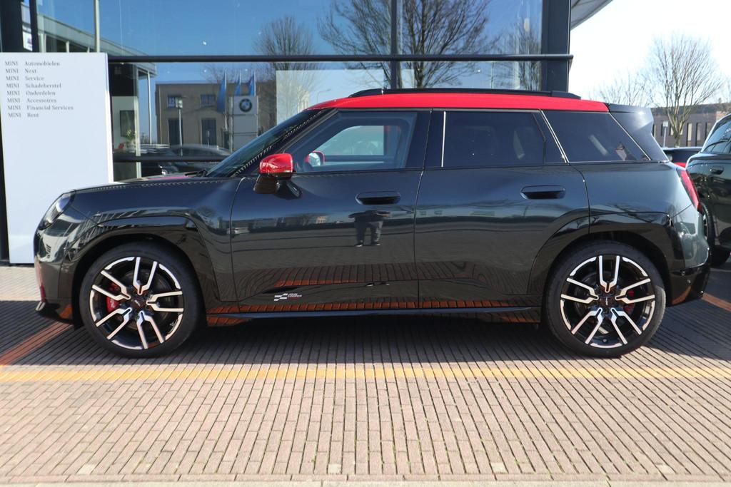 MINI Aceman E John Cooper Works uitvoering | L Pakket, Auto's, Mini, Zwart, 258 pk, 355 km, Leder en Stof