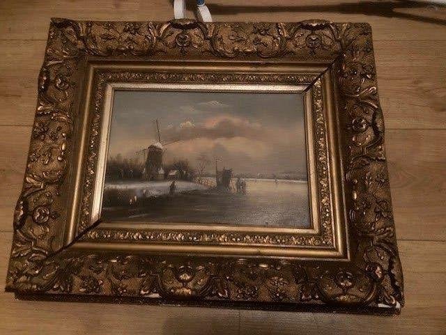 schilderij 60 ger jaren, Antiek en Kunst, Ophalen