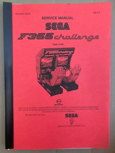 SEGA F355 CHALLENGE MANUAL, Ophalen of Verzenden, Zo goed als nieuw
