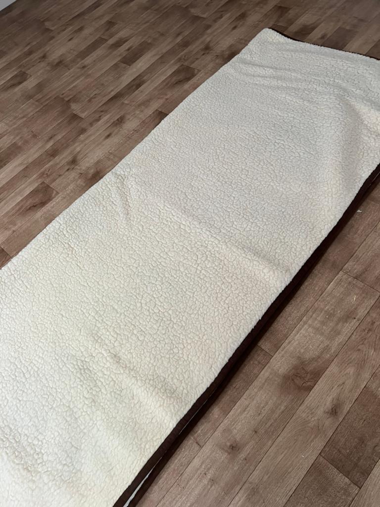 1 persoons molton 100% wollen nieuwstaat, 90 cm, Eenpersoons, Ophalen of Verzenden, Zo goed als nieuw
