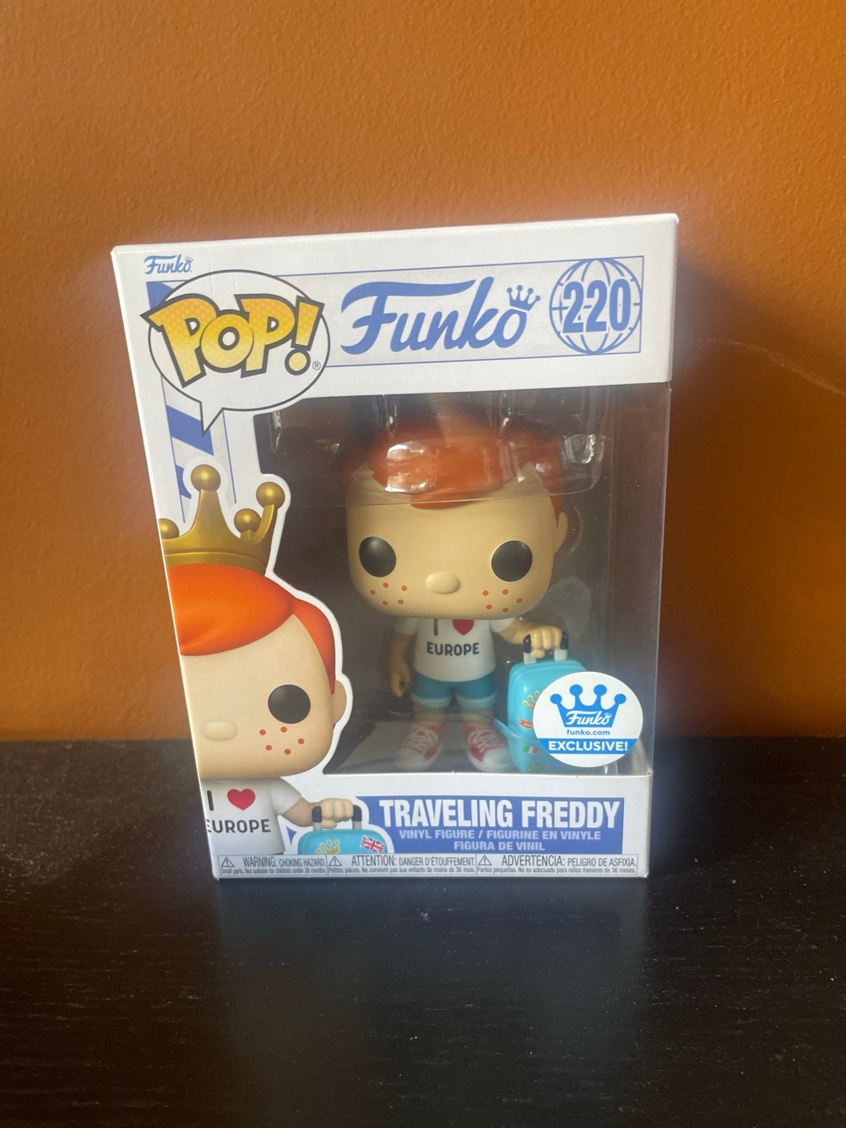 Funko Pop! 220 Traveling Freddy Europe Exclusief, Ophalen of Verzenden, Nieuw
