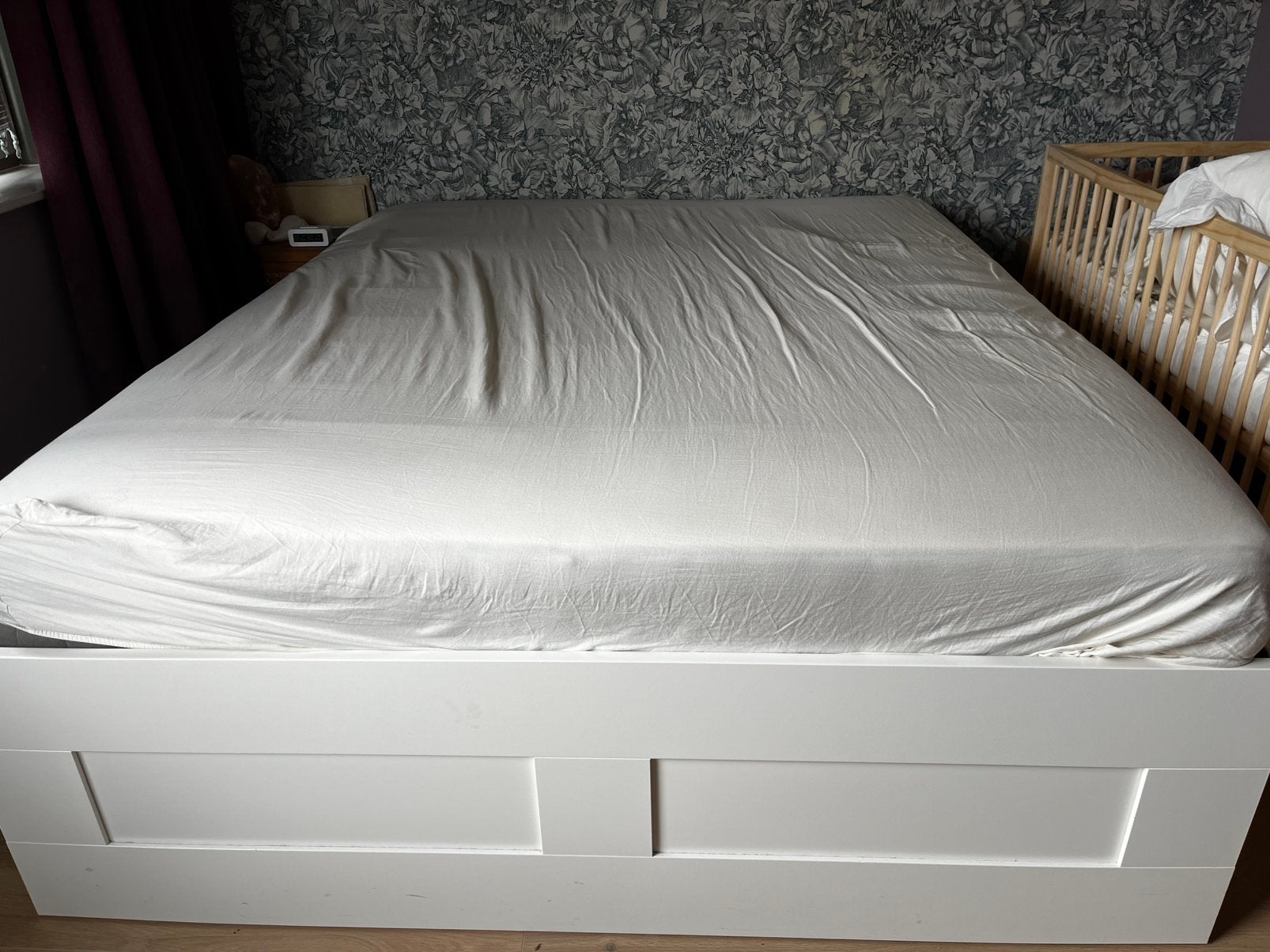 GRATIS af te halen – IKEA BRIMNES bed, Ophalen, Gebruikt, Wit, Tweepersoons