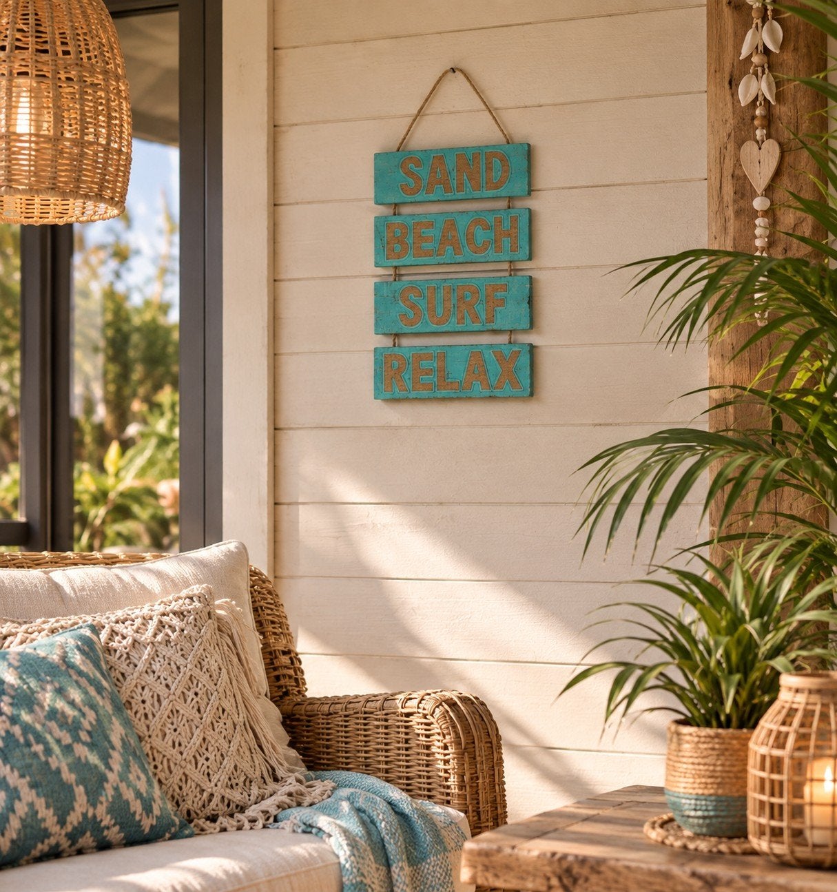 bali stijl wandhanger, Boho, Ophalen of Verzenden, Natuurlijk materiaal, Nvt