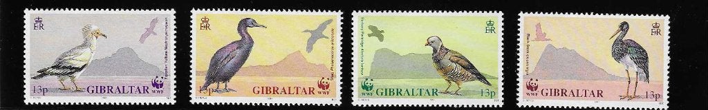 Postzegels Gibraltar vogels, Ophalen of Verzenden, Postfris, Dier of Natuur