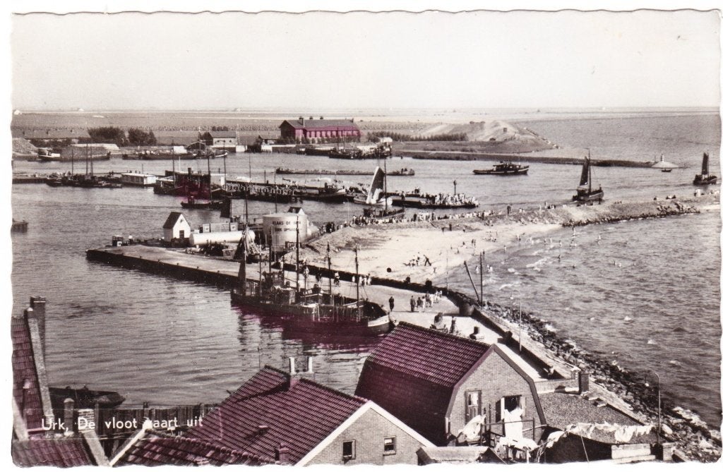 Urk - De vloot vaart uit, Verzenden, 1940 tot 1960, Ongelopen, Flevoland