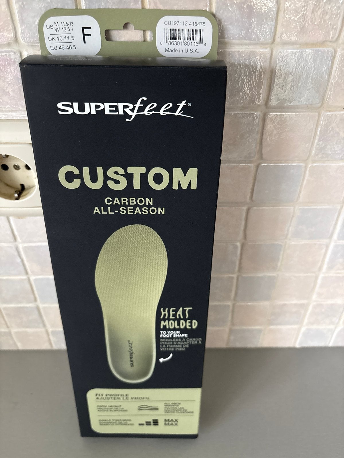 Superfeet Custom Carbon All-Season Inlegzolen Maat F, Ophalen of Verzenden, Nieuw