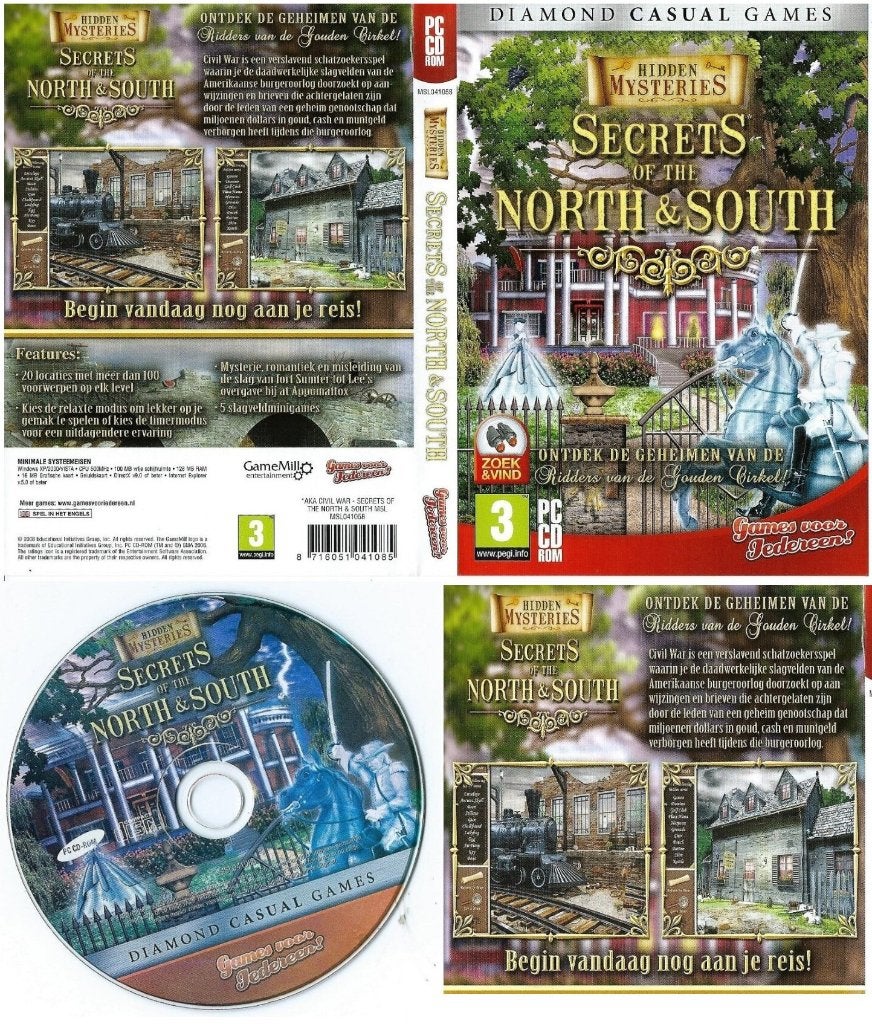 secrets of the north & south videogame, Avontuur en Actie, 1 speler, Eén computer, Ophalen of Verzenden