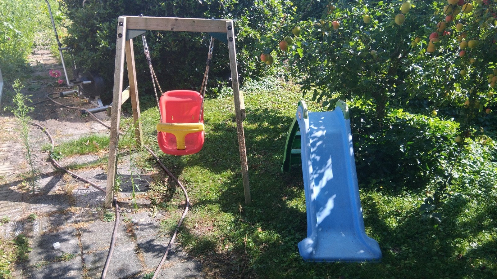 Schommel en Glijbaan Set voor Kinderen, Ophalen, Gebruikt, Schommel