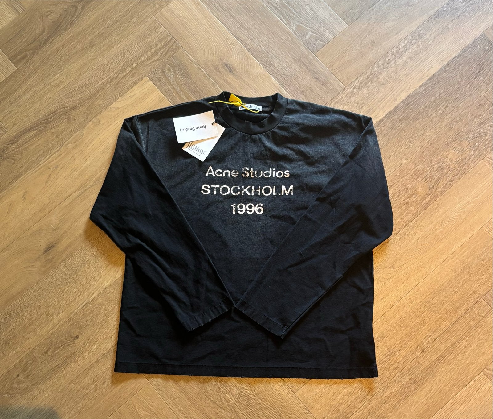 Acne Studios Stockholm 1996 Longsleeve Zwart Maat M, Verzenden, Nieuw, Maat 48/50 (M), Zwart