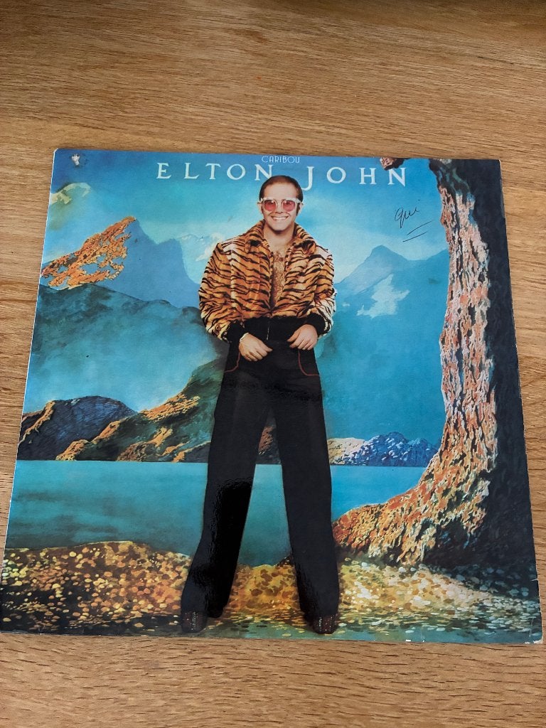 Elton John - Caribou LP (1974) met binnenhoes, LP, Gebruikt, Ophalen of Verzenden, Poprock