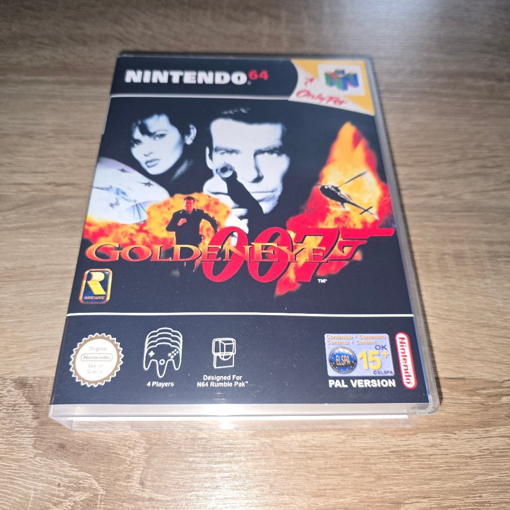 007 Goldeneye N64 Game Case (3), Spelcomputers en Games, Games | Nintendo 64, Shooter, Verzenden, 1 speler, Zo goed als nieuw