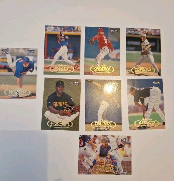 Kerry Wood Fleer Tradition Honkbal Kaart 9 suks - Chicago Cu, Ophalen of Verzenden, Zo goed als nieuw, Losse kaart
