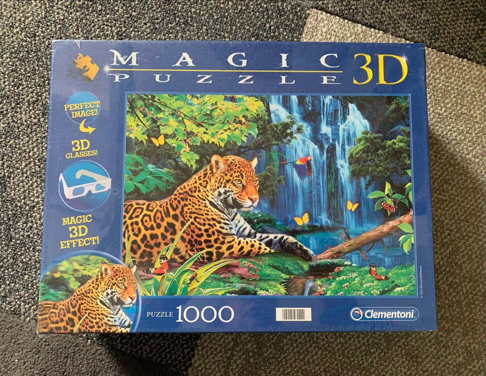 Clementoni Magic Puzzle 3D Jaguar Waterval 1000 stukjes NIEU, Ophalen of Verzenden, 500 t/m 1500 stukjes, Nieuw, Legpuzzel