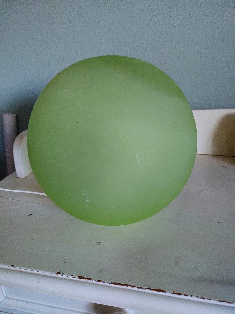 vintage glazen vloerlamp, Huis en Inrichting, Lampen | Vloerlampen, Ophalen of Verzenden, Glas, 150 tot 200 cm, Gebruikt