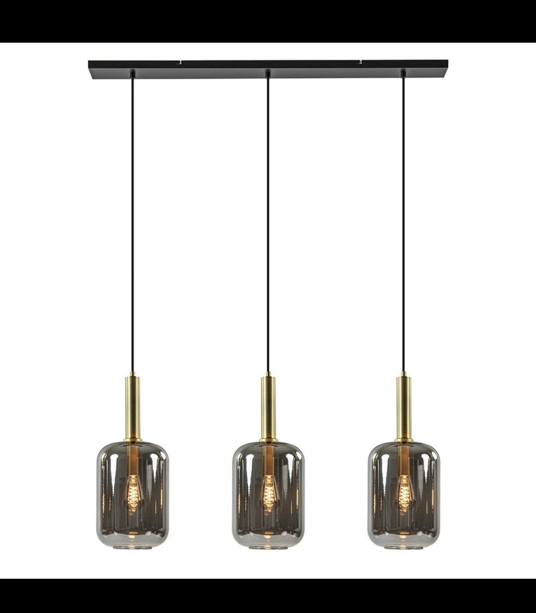 Light & Living Lekar Hanglamp 3-lichts, Ophalen, Modern, Industrieel, E27 (groot), Zo goed als nieuw