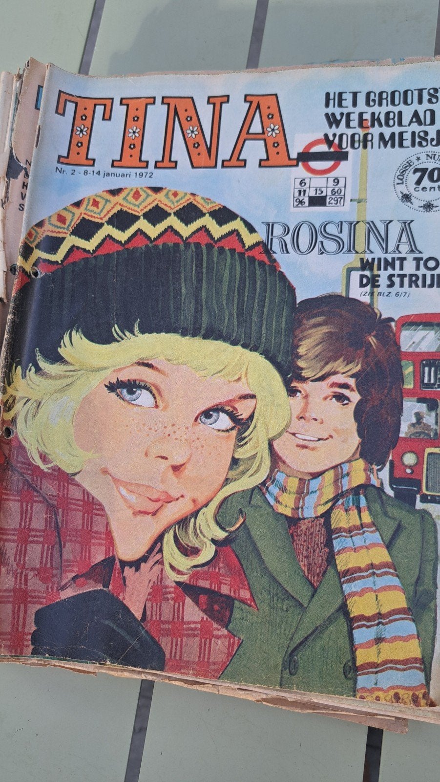 Vintage Tina Tijdschriften uit 1972, Boeken, Ophalen of Verzenden, Gelezen, Damesbladen