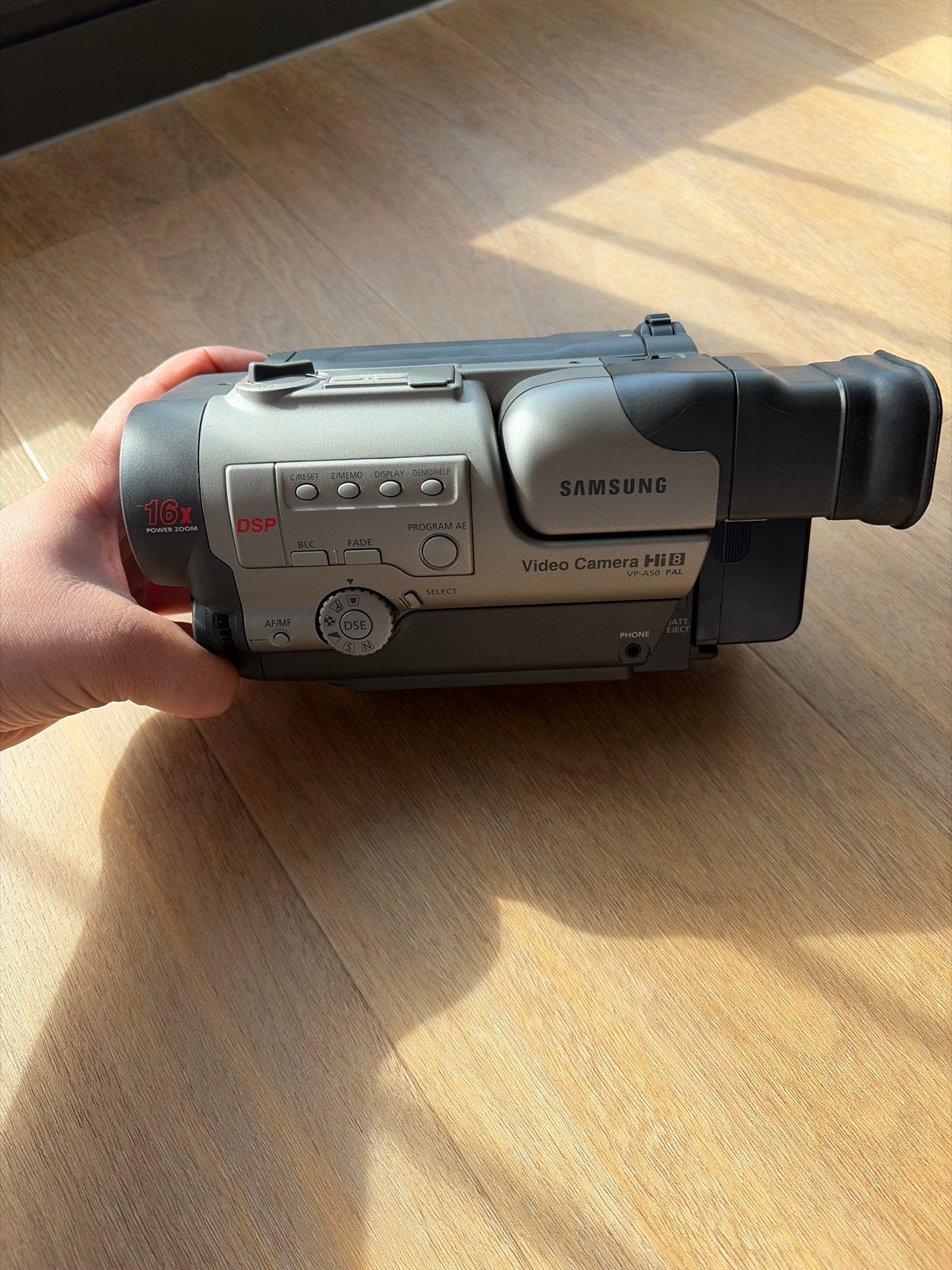 Samsung Hi8 VP-A50 videocamera met tas, Ophalen of Verzenden, Gebruikt, Camera, Samsung