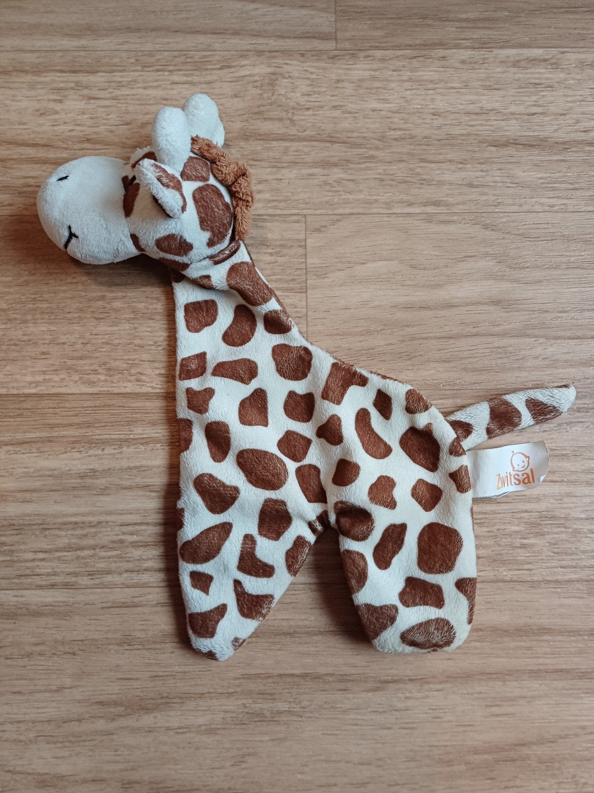 zwitsal giraf giraffe doekje labeldoekje knuffeldoekje, Ophalen of Verzenden