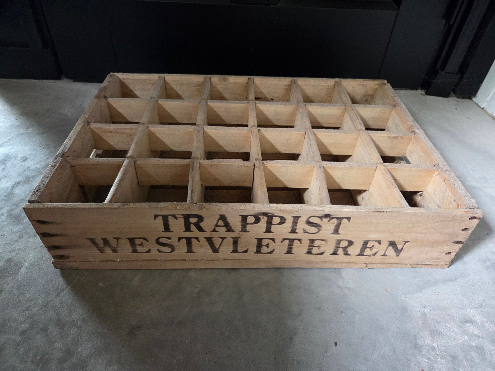 Westvleteren houten krat bak, Verzamelen, Biermerken, Ophalen, Zo goed als nieuw, Overige typen, Overige merken