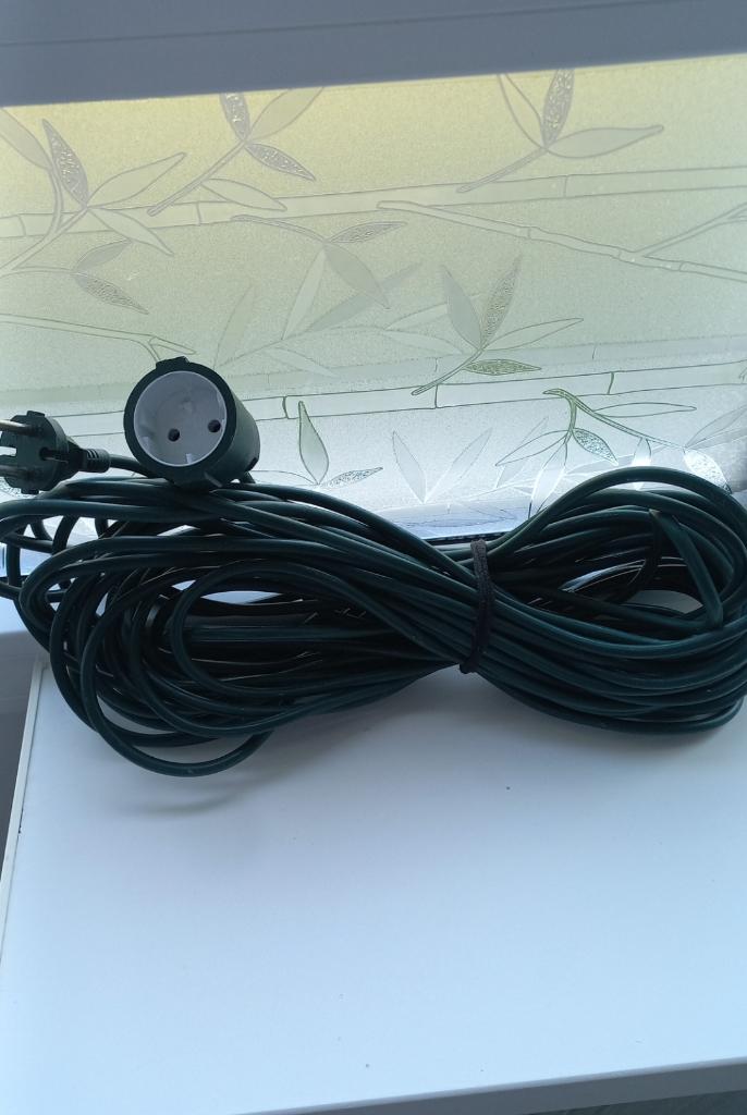 20 meter krachtstroom kabel 16A, Ophalen of Verzenden, Zo goed als nieuw, Kabel of Snoer