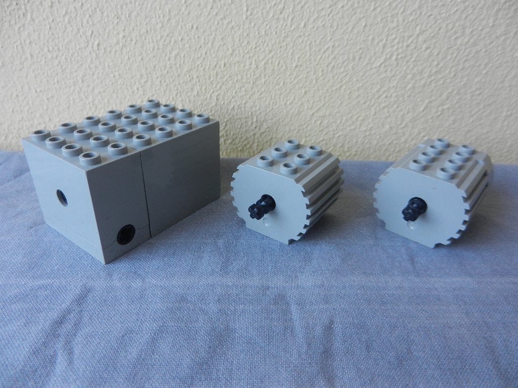 Lego Technic 4,5 volt motor met vertragingsdoos, Ophalen of Verzenden, Gebruikt