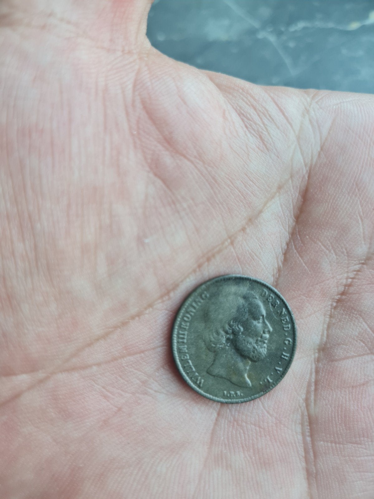 Zilveren halve gulden Willem III, 1864, Postzegels en Munten, Munten | Nederland, ½ gulden, Koning Willem III, Verzenden, Zilver