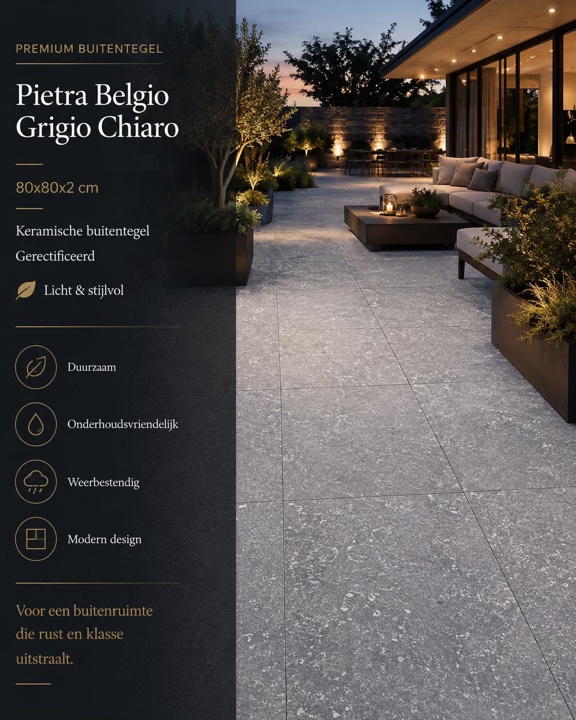 Pietra Belgio Grigio Chiaro, Ophalen of Verzenden, Nieuw
