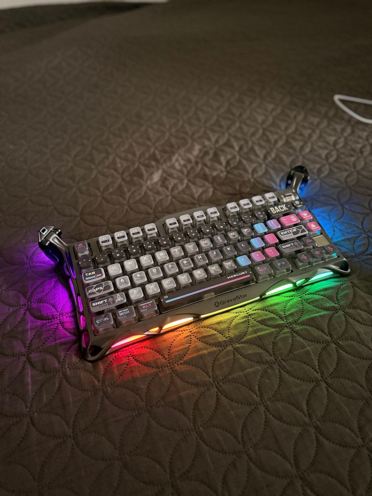 GravaStar Mercury K1 Pro Mechanical Gaming Keyboard, Gaming toetsenbord, Ophalen of Verzenden, Zo goed als nieuw, Draadloos