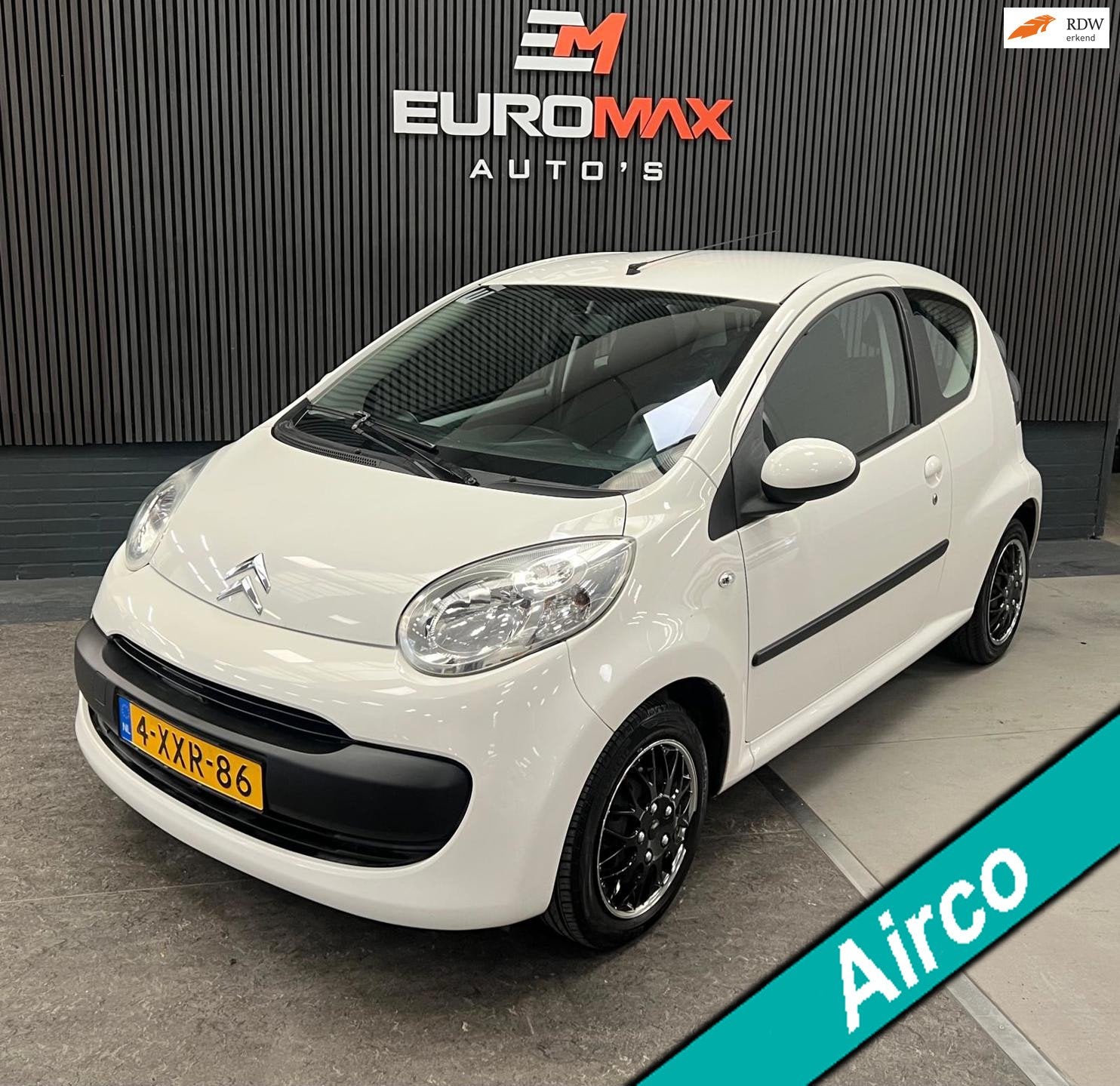 Citroen C1 1.0-12V Ambiance Airco - Elektrische ramen, Auto's, Citroën, Voorwielaandrijving, Stof, Gebruikt, Zwart
